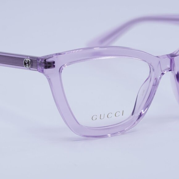 ?️ New Gucci GG1686O 008 Eyeglasses - Transparent Violet Frame main image 7